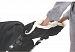 Plush Stroller Hand Muff Winter Waterproof Fleece Warmer Baby Pram Pushchair Stroller Gloves for Parents and Caregivers (Black)