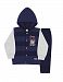 Baby Boy Outfit Hoodie Jacket and Pants Set 6-9 Months - Deep Blue and Navy