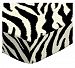 SheetWorld Extra Deep Fitted Portable / Mini Crib Sheet - Zebra - Made In USA