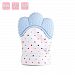 Tougs Silicone Baby Teething Mitten Self Soothing Teether Mitt | Pain Relief Teething Glove Toy | Unisex for 3-18 months Infant Babies | One Size | BPA FREE (1PC Blue)