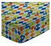 SheetWorld Fitted Pack N Play (Graco) Sheet - Argyle Blue Transport - Made In USA - 27 inches x 39 inches (68.6 cm x 99.1 cm)