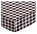 SheetWorld Fitted Crib / Toddler Sheet - Brown Gingham Check - Made In USA - 28 inches x 52 inches (71.1 cm x 132.1 cm)