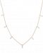 Wrapped Diamond Drop Collar Necklace (1/4 ct. t. w. ) in 10k Gold, Created for Macy's