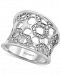 Effy Diamond Honeycomb Openwork Ring (1/4 ct. t. w. ) in Sterling Silver
