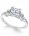 Certified Princess Cut Diamond Engagement Ring (1-1/2 ct. t. w. ) in 18k White Gold