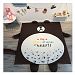 Non-slip Crawling Baby Play mat with Animals, Kids Living Room / Bedroom Rug (Bear)