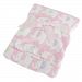 Baby Elephant Luxury Pram Blanket -Boy/Girl Options (31 x 37 inches) (Pink)