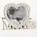 Roman Inc. 3.5"H Mr and Mrs Heart Shaped Wedding 3 x 3 Picture Frame