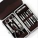 12 PCS Pedicure / Manicure Set Nail Clippers Cleaner Cuticle Grooming Kit Case