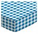 SheetWorld Fitted Crib / Toddler Sheet - Turquoise Gingham Check - Made In USA - 28 inches x 52 inches (71.1 cm x 132.1 cm)