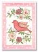The Kids Room by Stupell Pink Bird on a Branch with Patchwork Flowers Rectangle Wall Plaque by The Kids Room by Stupell