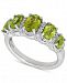 Peridot (2-1/3 ct. t. w. ) & White Topaz (1/6 ct. t. w. ) Ring in Sterling Silver