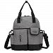 BAIGIO Diaper Bag Backpacks Stroller Straps Unisex Nursing Bag for Mom Dad Multi-function Fits All Strollers with Changing Pad Large Storage Stylish Durable Gray