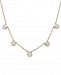 Wrapped Diamond Disc Collar Necklace (1/4 ct. t. w. ) in 10k Gold, Created for Macy's