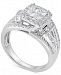 Diamond Princess Overlap Engagement Ring (1-1/2 ct. t. w. ) in 14k White Gold