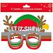 Eurowrap 4 Assorted Novelty Christmas Glasses (One Size) (Multicolored)