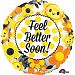 Anagram 18 Inch Feel Better Soon Circle Foil Balloon (One Size) (Multicolored)