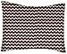 SheetWorld Crib / Toddler Percale Baby Pillow Case - Brown Chevron Zigzag - Made In USA
