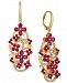 Le Vian Certified Passion Ruby (5 ct. t. w. ) & Diamond (1/2 ct. t. w. ) Drop Earrings in 14k Gold