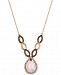 Le Vian Chocolatier Neopolitan Opal (2-1/3 ct. t. w. ) and Diamond (5/8 ct. t. w. ) Statement Necklace in 14k Rose Gold