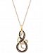 Le Vian Chocolatier Diamond Swirl Pendant Necklace (1-1/5 ct. t. w. ) in 14k Gold