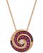 Le Vian Extraterrestrials Passion Ruby (1/2 ct. t. w. ) & Diamond (1/5 ct. t. w. ) Pendant Necklace in 14k Rose Gold