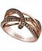 Le Vian Chocolatier Gladiator Weave Diamond Ring (5/8 ct. t. w. ) in 14k Rose Gold