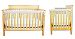 Narrow CribWrap Crib Wrap 3PC Rail Cover Set By Trend Lab - 1- 51 Front Rail Cover & 2- 27 Side Rail Covers Bundle, Natural Fleece by Trend Lab