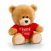 Keel Toys Pipp Plush Bear in Thank You T-Shirt (One Size) (Red)