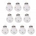 MagiDeal 10Pcs Multicolor Wooden Baby Pacifier Clips Dummy Nipples Holder - White, 44mm