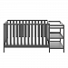 Storkcraft Pacific 4-in-1 Convertible Crib and Changer, Gray