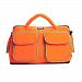 7AM Enfant Voyage Diaper Bag, Neon Orange/Beige, Large