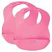 Summer Infant Bibbity Rinse and Roll Portable Bib, Pink - 2 Count