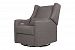 babyletto Kiwi Glider Recliner with Electronic/USB Control, Grey Tweed