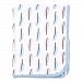 Hudson Baby Organic Receiving Blanket, Blue Feathers by Hudson Baby