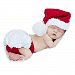 Eyourhappy Handmade Knitted Crochet Photography Props Christmas Santa Outfit by Eyourhappy