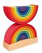 Grimm's Stacking Tower Double Rainbow, Multicolor
