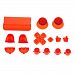 Generic Replacement Joystick Thumbstick D-pad Trigger Anolog Button Mod Set Kit Cap Bullet for Sony PS4 Playstation Controller Night Red