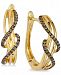 Le Vian Chocolatier Wavy Diamond Hoop Earrings (1/4 ct. t. w. ) in 14k Gold