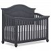Evolur Madison 5-In-1 Curved Top Convertible Crib, Weathered Grey