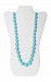 Little Teether Classic Teething Necklace for Baby Nursing - Stylish Silicone Necklace for Moms, Teether for Babies. Provides Teething Pain Relief. Teething Remedy Approved by Mothers! - Aqua