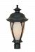 30536-AM-BZ - Designers Fountain - Westchester - Three Light Outdoor Post Lantern Bronze Finish with Amber Glass - Westchester