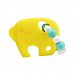 Baby Teething Toys Bracelet Silicone Teether Animals Relief Chew Ring Beads for Babies Accessories Soother -Yellow