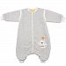 EsTong Removable Sleeves Crawling Sleeping Bag and Sack Jumpsuit with Feet Spring&Winter Grey S
