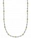 Giani Bernini 20" Beaded Singapore Chain Necklace in Sterling Silver & 18k Gold-Plate, Created for Macy's