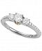 Marchesa Diamond Two-Tone Engagement Ring (3/4 ct. t. w. ) in 18k Gold & White Gold