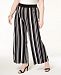 I. n. c. Plus Size Striped Wide-Leg Pants, Created for Macy's