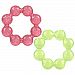 Nuby Pur Ice Bite Soother Ring Teether, 2 Count - Blue/Pink