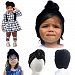Bunny & Hare Baby Girls Designer Turban Headband Beanie Hat (1-3 years old, Black)