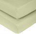 American Baby Company 2 Piece 100% Cotton Value Jersey Knit Fitted Cradle Sheet, Celery